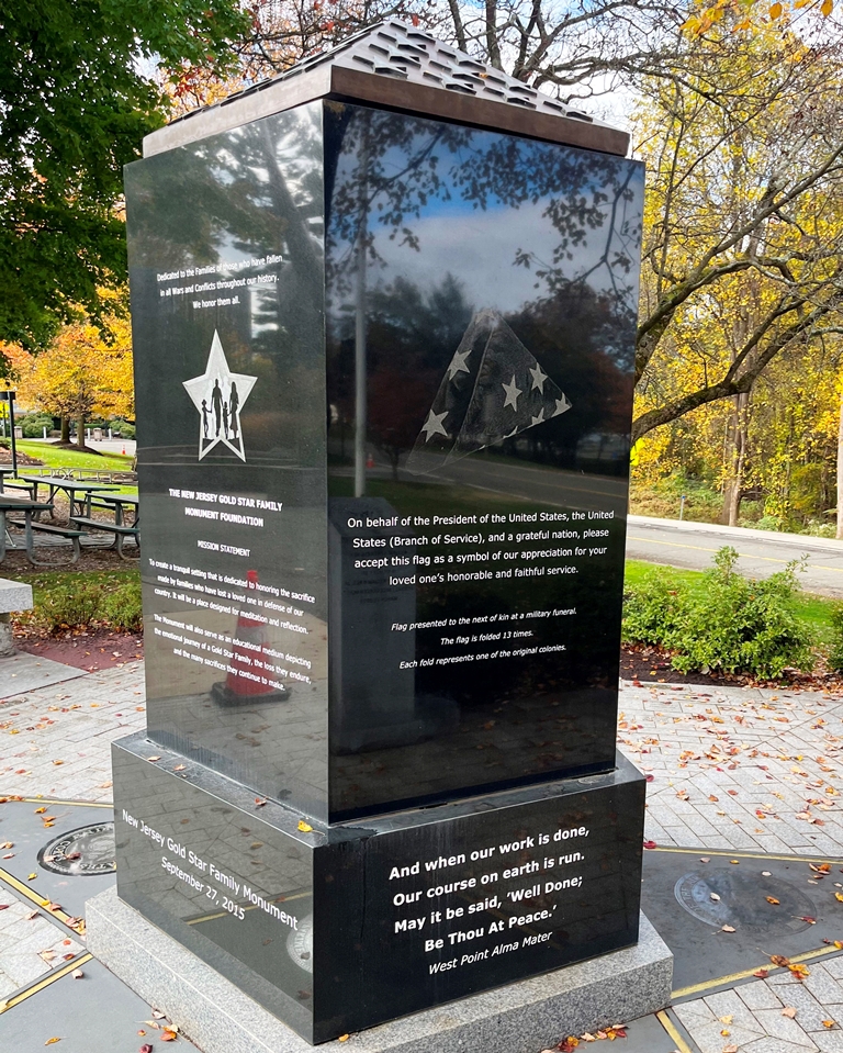 THE NEW JERSEY GOLD STAR FAMILY MONUMENT SIDE B