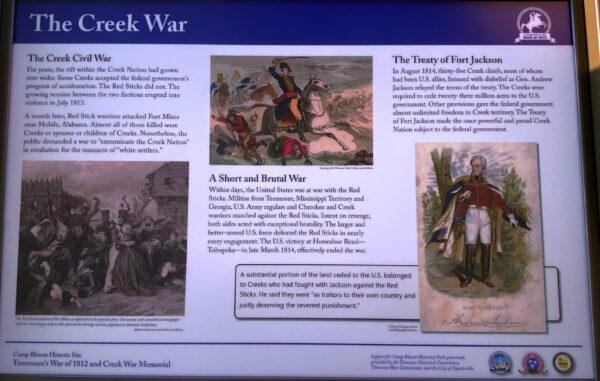 THE CREEK WAR MEMORIAL PANEL