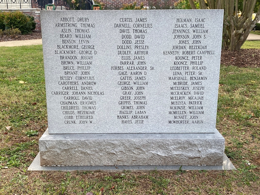 LINCOLN COUNTY REVOLUTIONARY WAR PATRIOTS MEMORIAL LEFT STONE