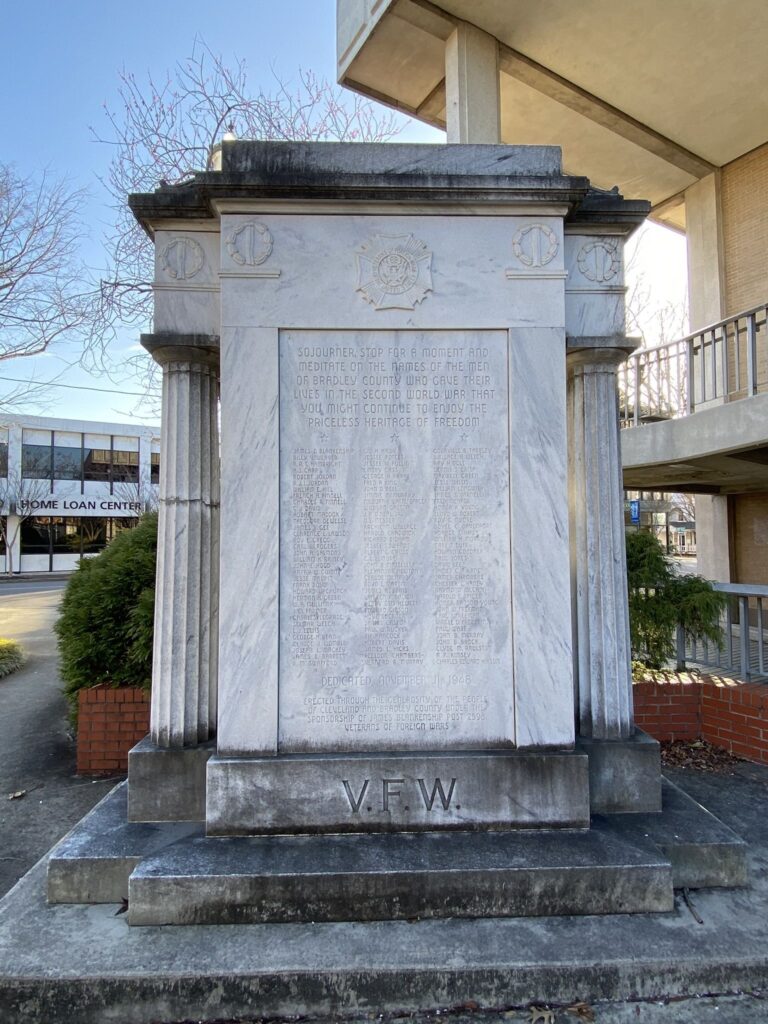 BRADLEY COUNTY WORLD WAR II MEMORIAL
