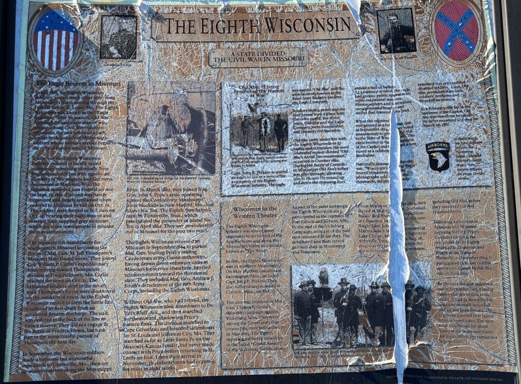 THE EIGHT WISCONSIN WAR MEMORIAL PLAQUE