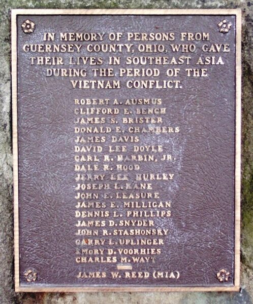 GUERNSEY COUNTY, OHIO VIETNAM VETERANS MEMORIAL PLAQUE
