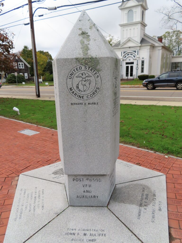 SOMERSET WORLD WAR II VETERANS MEMORIAL SIDE B