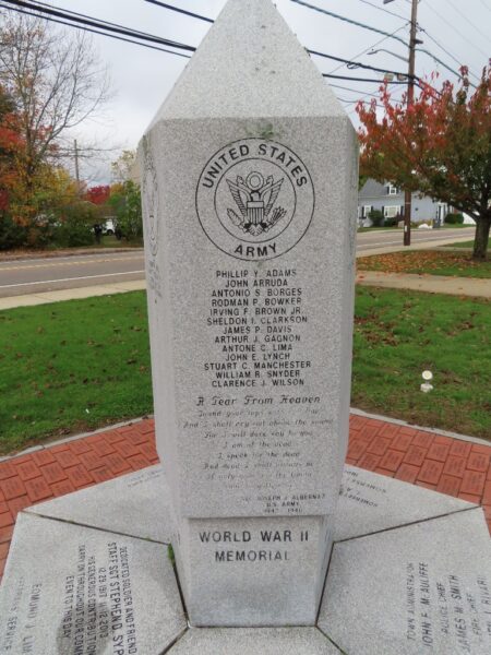 SOMERSET WORLD WAR II VETERANS MEMORIAL SIDE A