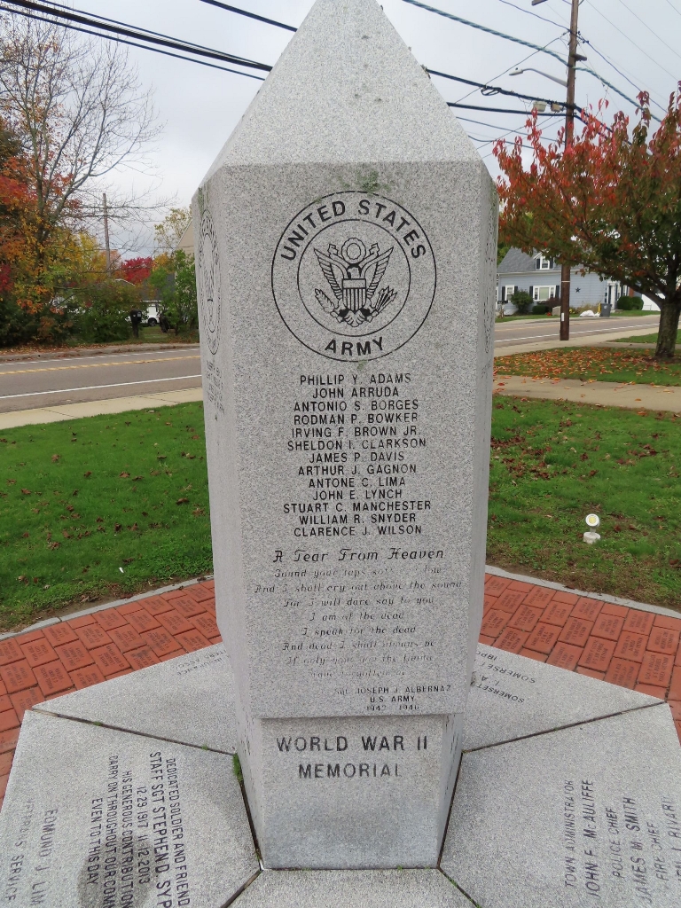 SOMERSET WORLD WAR II VETERANS MEMORIAL SIDE A