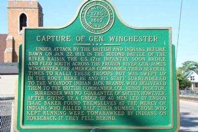 CAPTURE OF GEN. WINCHESTER MEMORIAL MARKER