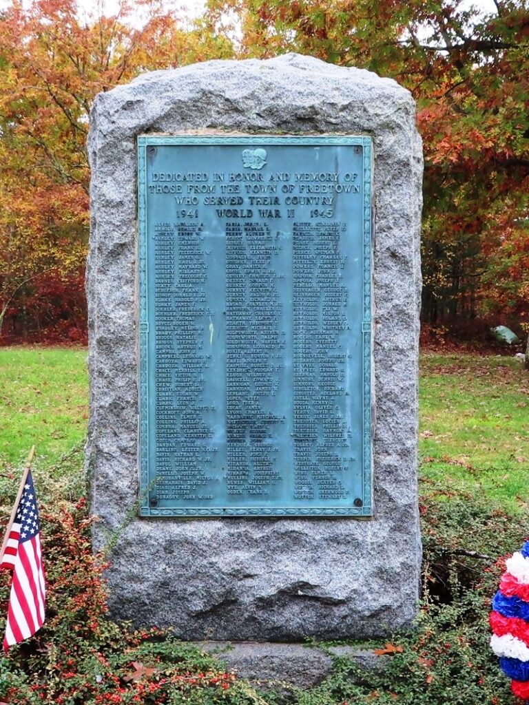 FREETOWN WORLD WAR II MEMORIAL