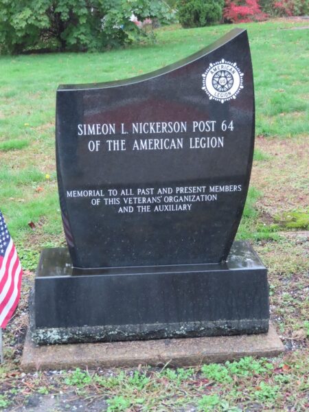 SIMEON L. NICKERSON POST 64 VETERANS MEMORIAL