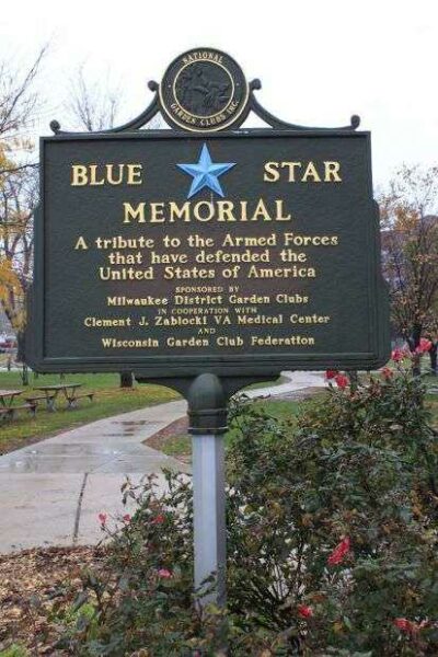 MILWAUKEE BLUE STAR MEMORIAL HIGHWAY MARKER