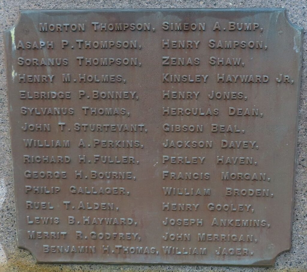HALIFAX CIVIL WAR MEMORIAL PLAQUE C