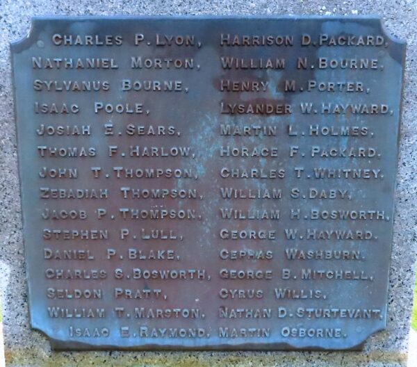 HALIFAX CIVIL WAR MEMORIAL PLAQUE B