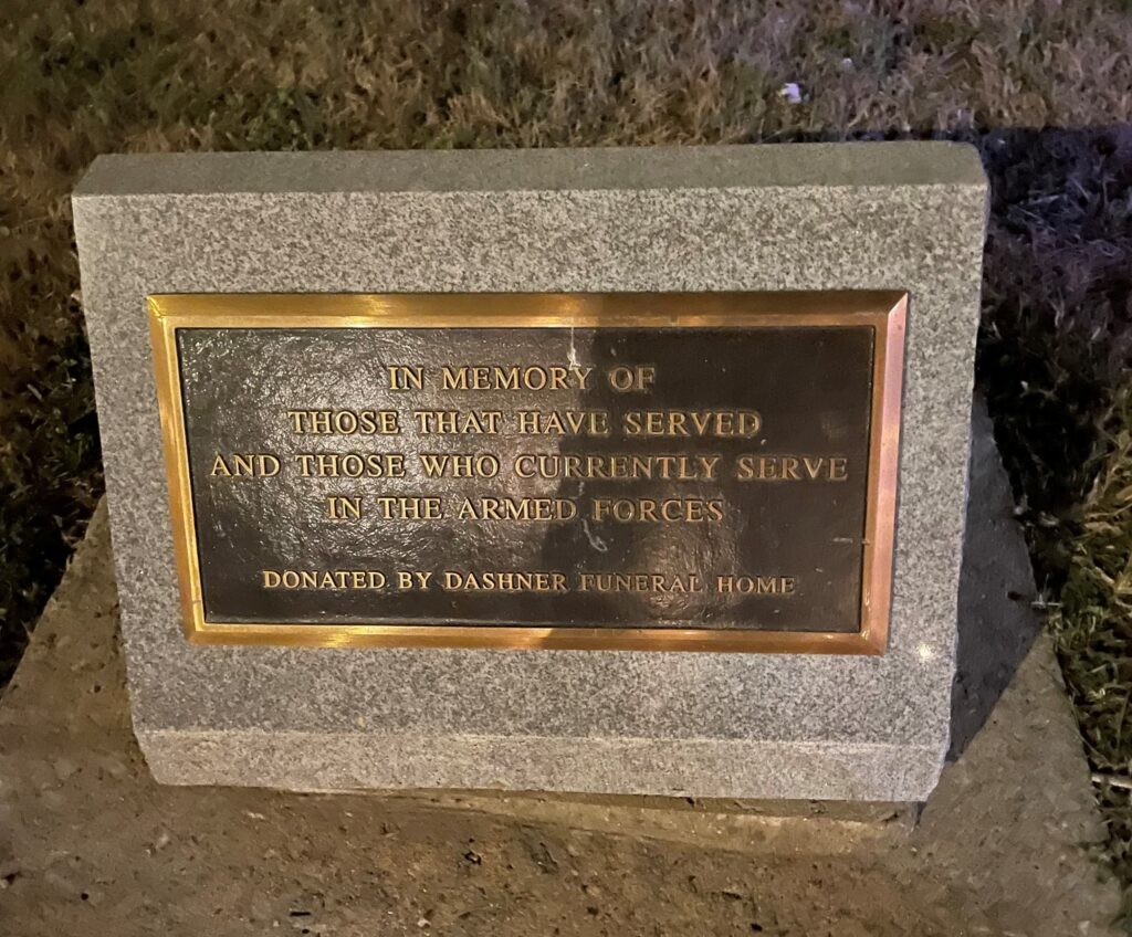DASHNER FUNERAL HOME VETERANS MEMORIAL