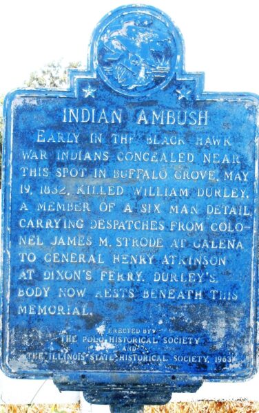 INDIAN AMBUSH WAR MEMORIAL MARKER