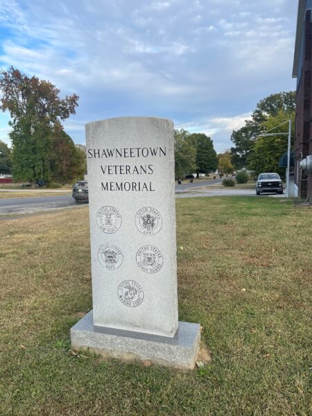 SHAWNEETOWN VETERANS M,EMORIAL