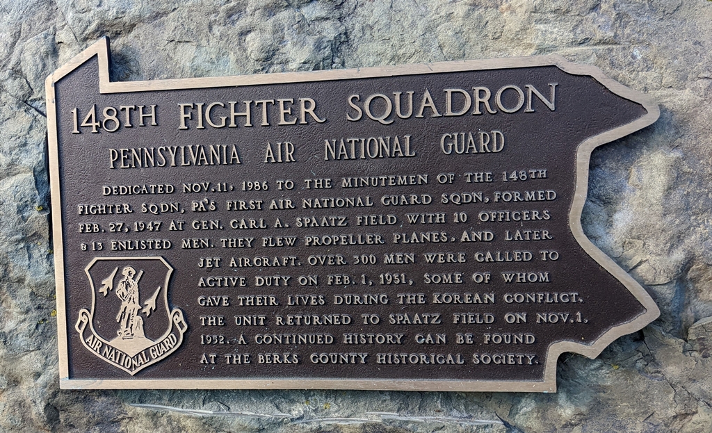 148TH FIGHTER SQUADRON WAR MEMORIAL PLAQUE