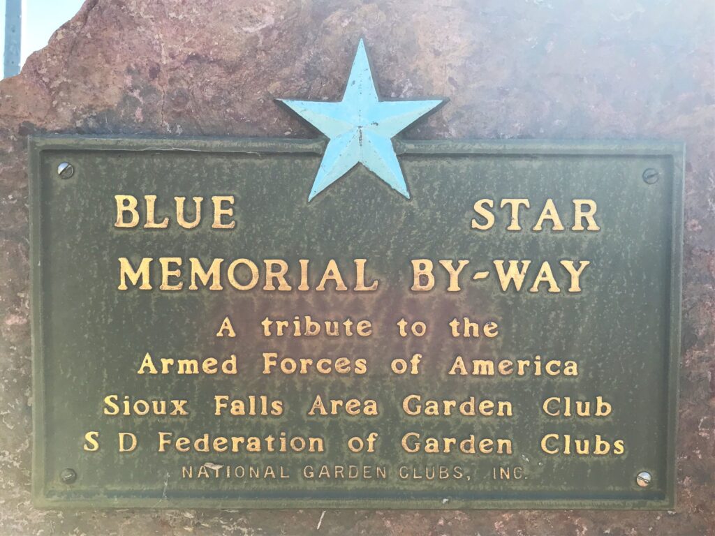 SIOUX FALLS BLUE STAR MEMORIAL BY-WAY PLAQUE