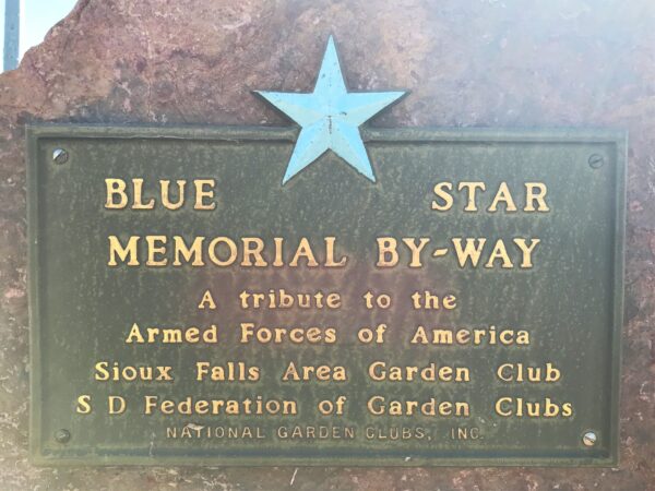 SIOUX FALLS BLUE STAR MEMORIAL BY-WAY PLAQUE