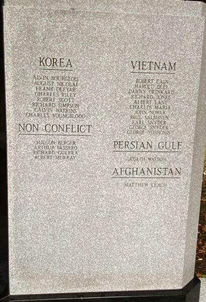 FERNDALE VETERANS MEMORIAL RIGHT STONE