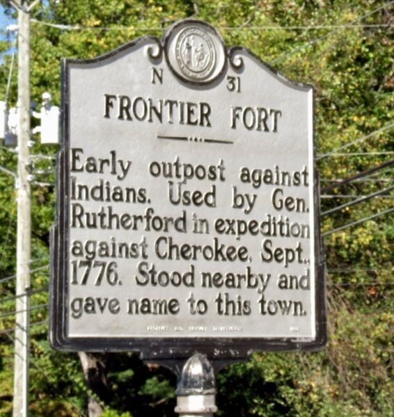 FRONTIER FORT WAR MEMORIAL MARKER