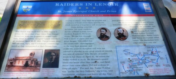 RAIDERS IN LENOIR WAR MEMORIAL PANEL