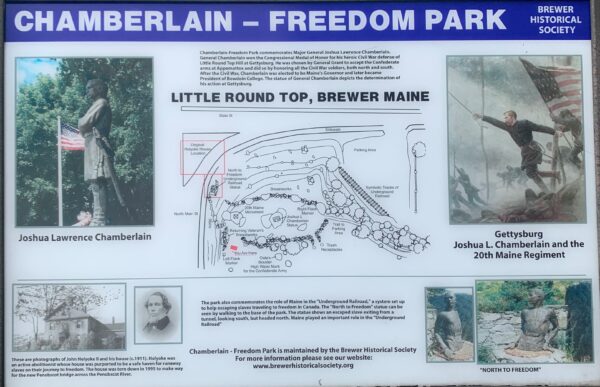 CHMABERLAIN-FREEDOM PARK WAR MEMORIAL PANEL