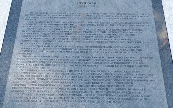 CIVIL WAR 1861-1865 MEMORIAL STONE