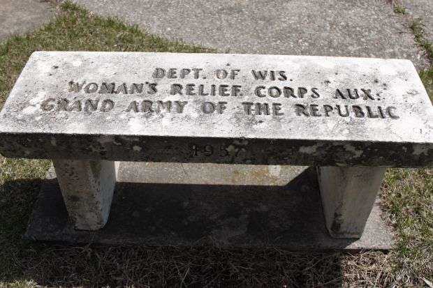 DEPT OF WIS. WOMEN’S RELIEF CORPS MEMORIAL BENCH