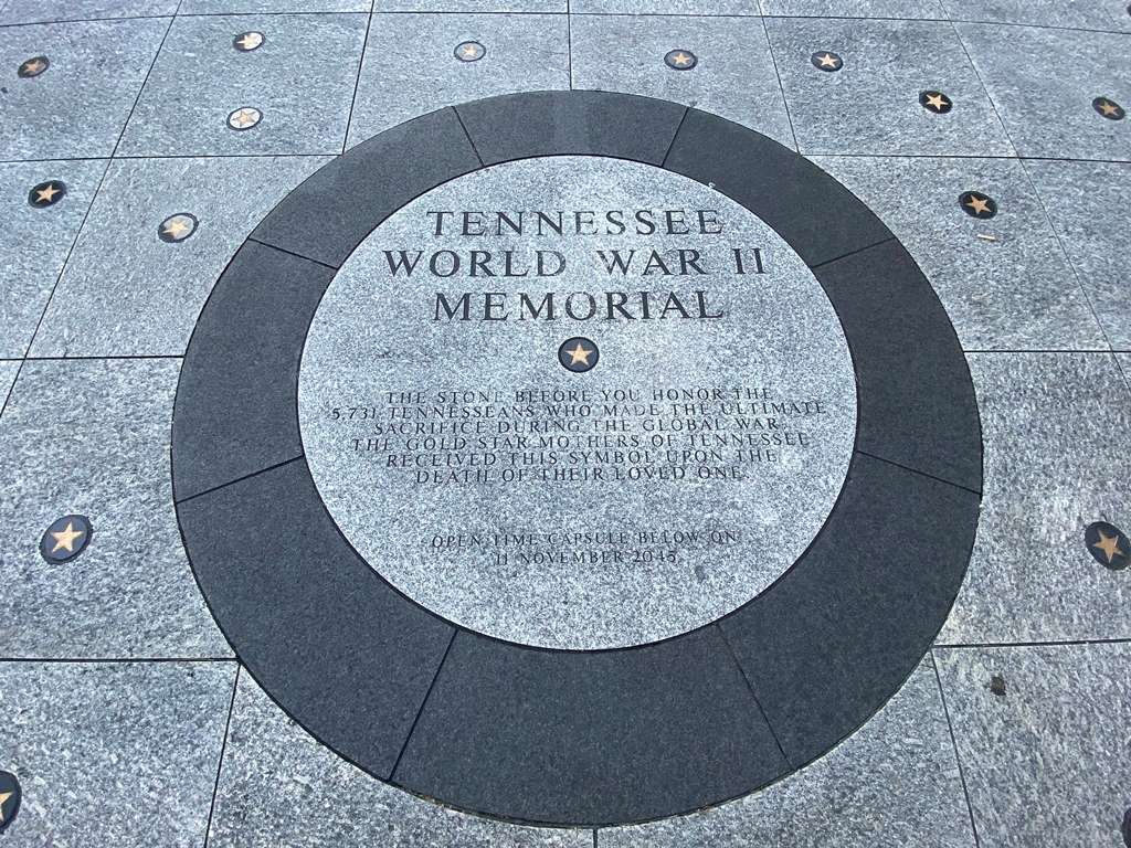 TENNESSEE WORLD WAR II MEMORIAL DEDICATION STONE