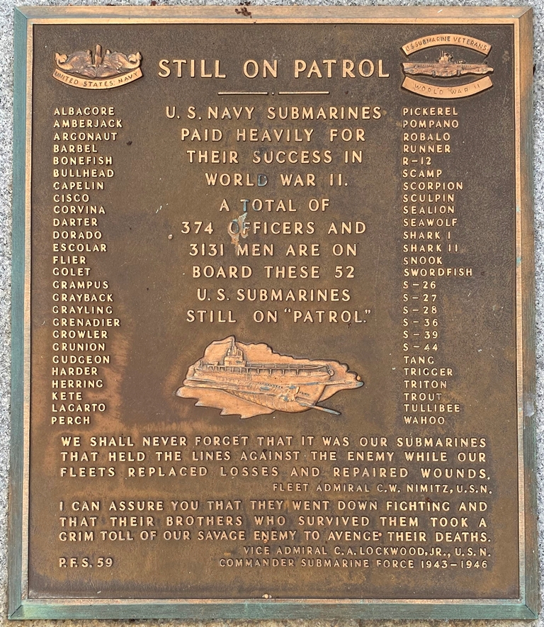 DOWNTOWN NASHVILLE STILL ON PATROL WAR MEMORIAL PLAQUE
