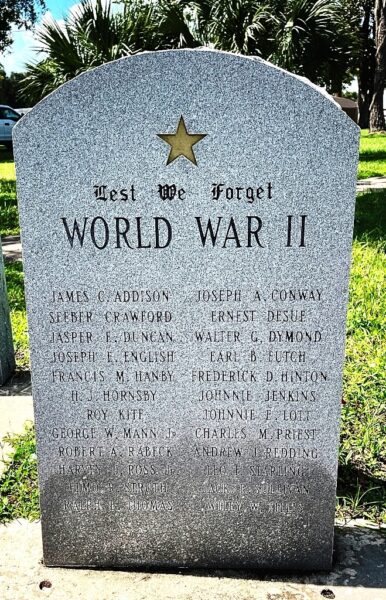 BRADFORD COUNTY WORLD WAR II MEMORIAL
