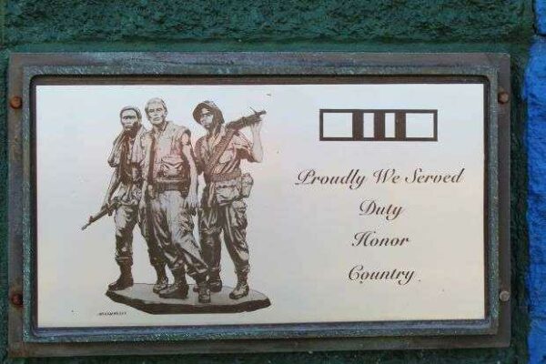 IRON COUNTY VIETNAM VETERANS PROUDLY WE SERVED MEMORIAL PLAQUE
