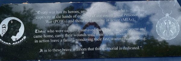 FLORIDA GULF COAST CHAPTER POW/MIA WAR MEMORIAL STONE