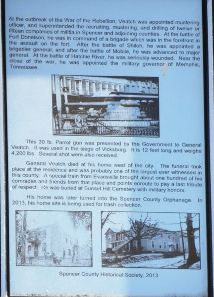 GENERAL JAMES C. VEATCH WAR MEMORIAL CANNON PLAQUE B