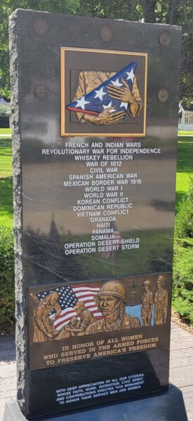 MONONGAHELA  WAR VETERANS MEMORIAL