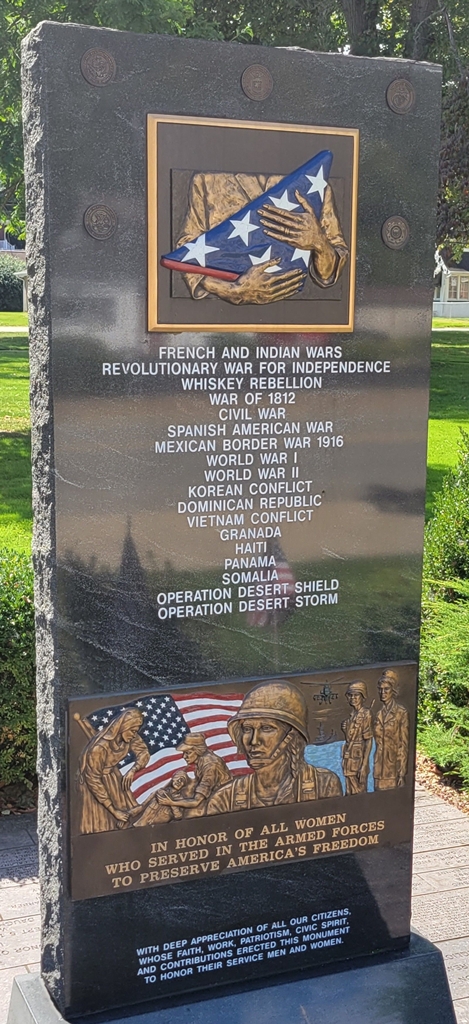 MONONGAHELA  WAR VETERANS MEMORIAL