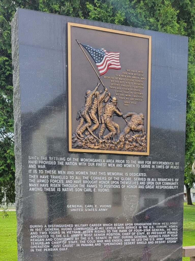 MONONGAHELA WORLD WAR II MEMORIAL