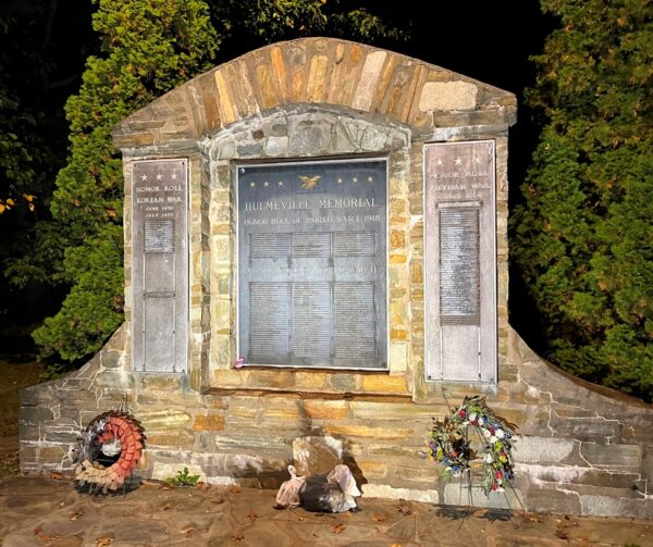 HULMEVILLE MEMORIAL HONOR ROLL MEMORIAL