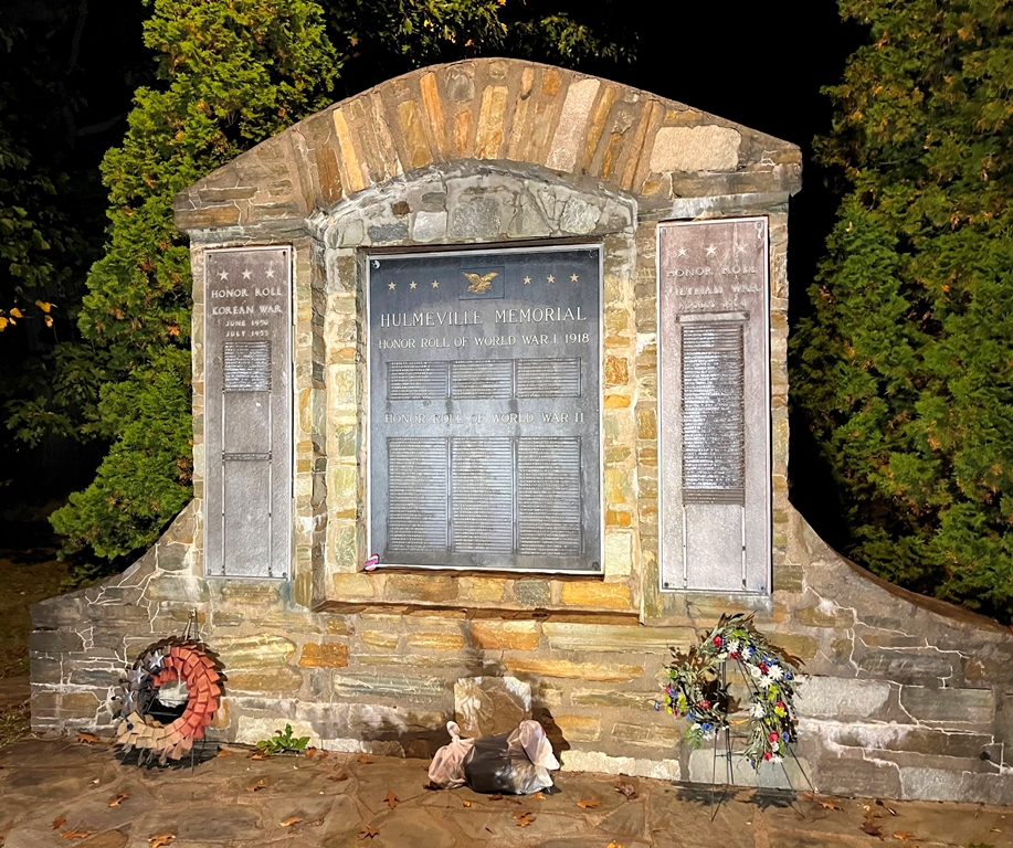 HULMEVILLE MEMORIAL HONOR ROLL MEMORIAL