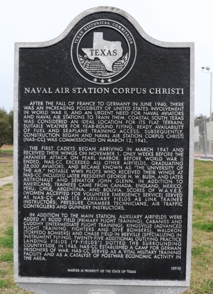 NAVAL AIR STATION CORPUS CHRISTI MEMORIAL MARKER