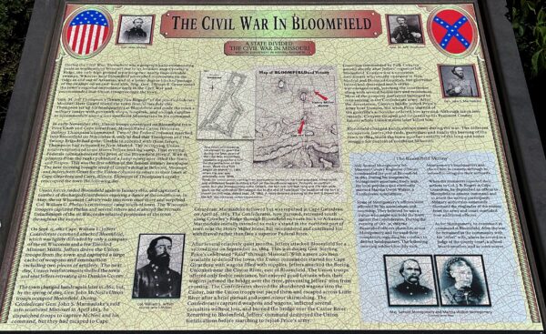 THE CIVIL WAR IN BLOOMFIELD A STATE DIVIDED MEMORIAL PANEL