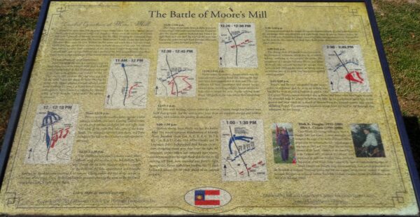 THE BATTLE OF MOORE’S MILL WAR MEMORIAL PANEL