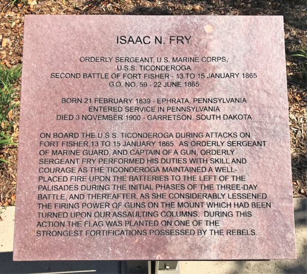 ISAAC N. FAY MEDAL OF HONOR WAR MEMORIAL PLAQUE