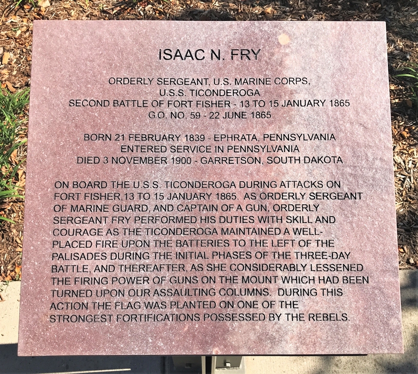 ISAAC N. FAY MEDAL OF HONOR WAR MEMORIAL PLAQUE