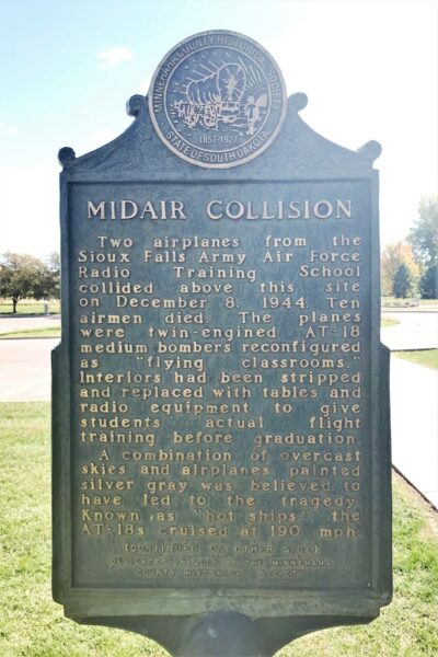 MIDAIR COLLISION MEMORIAL MARKER FRONT