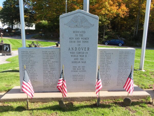 ANDOVER WORLD WAR II AND KOREAN WAR VETERANS MEMORIAL