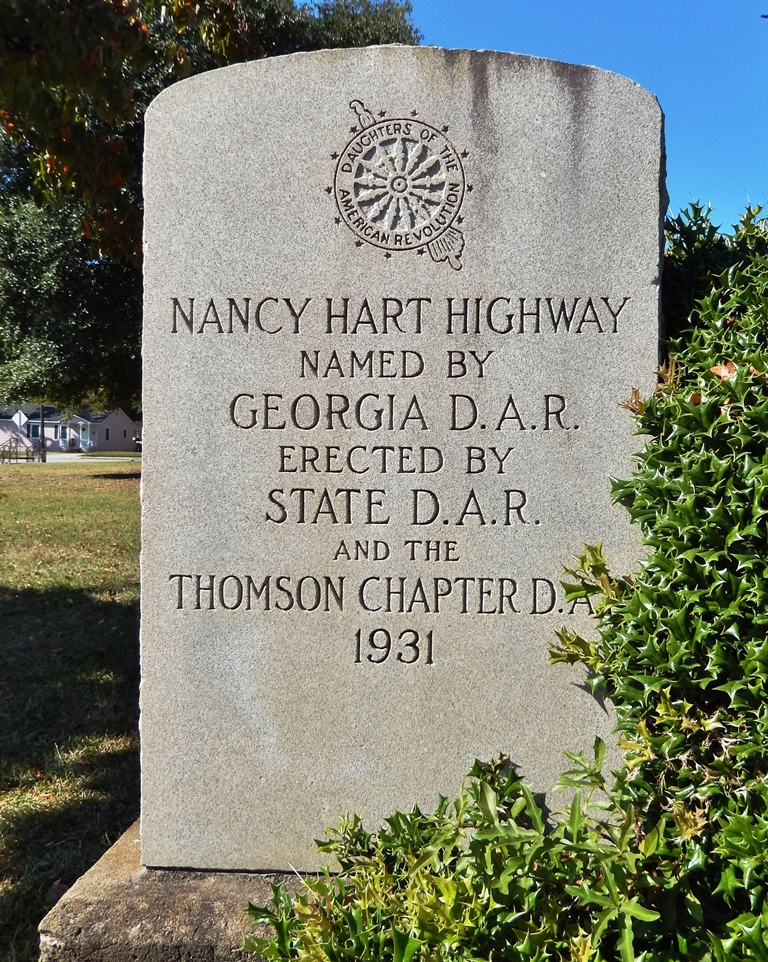 NANCY HART HIGHWAY MEMORIAL STONE