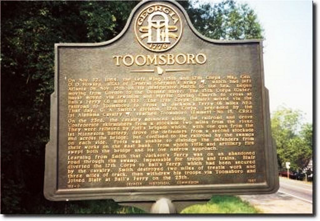 TOOMSBORO WAR MEMORIAL MARKER