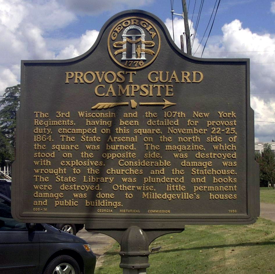 PROVOST GUARD CAMPSITE WAR MEMORIAL MARKER