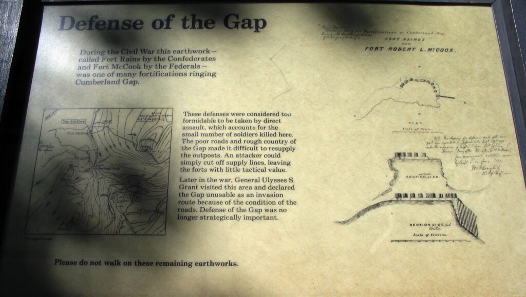 DEFENSE OF THE GAP MEMORIAL PANEL