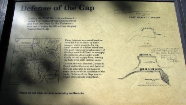 DEFENSE OF THE GAP MEMORIAL PANEL